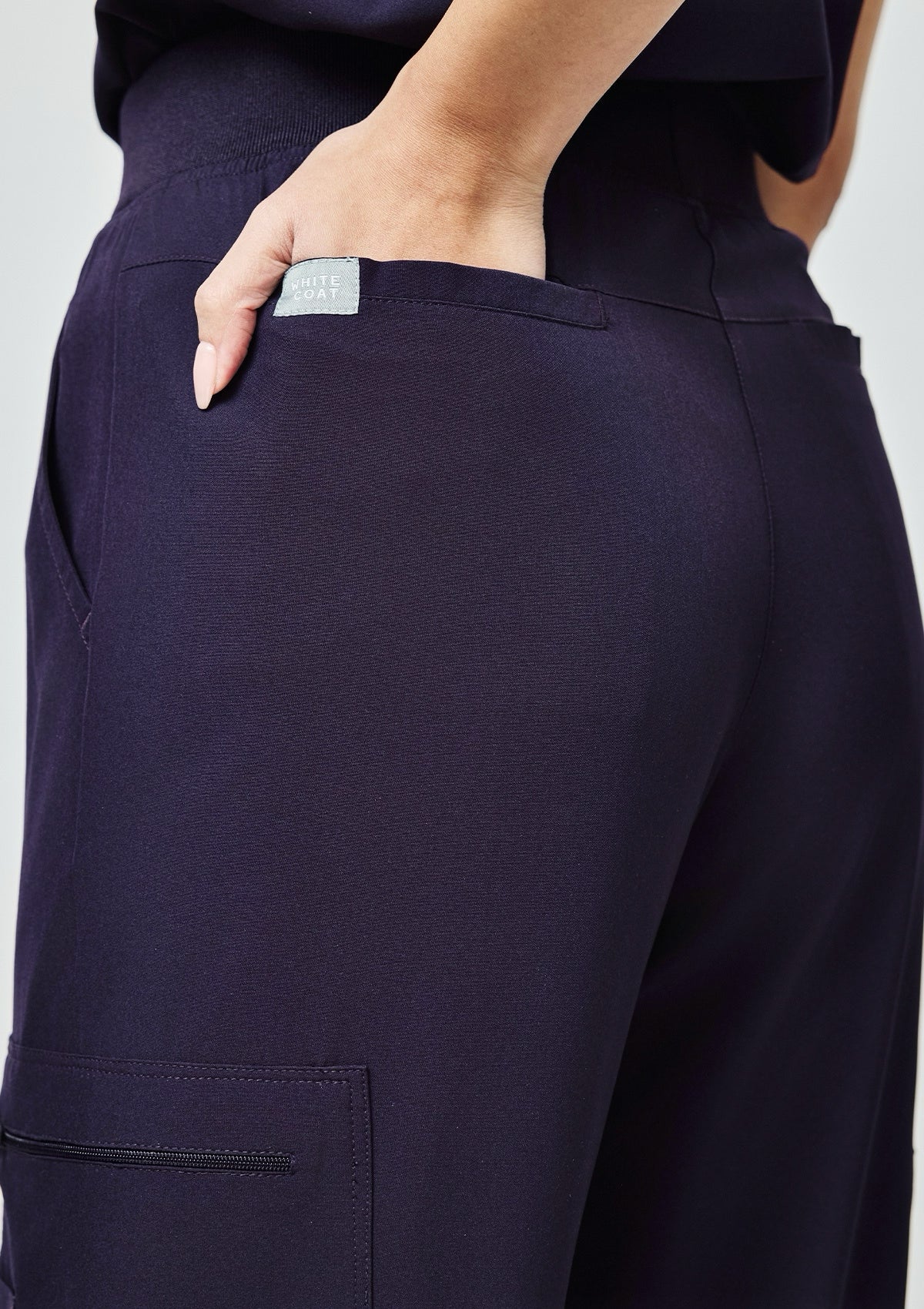 Wide Leg MoveTech® Scrub Pants Core+ - Women / Midnight Purple