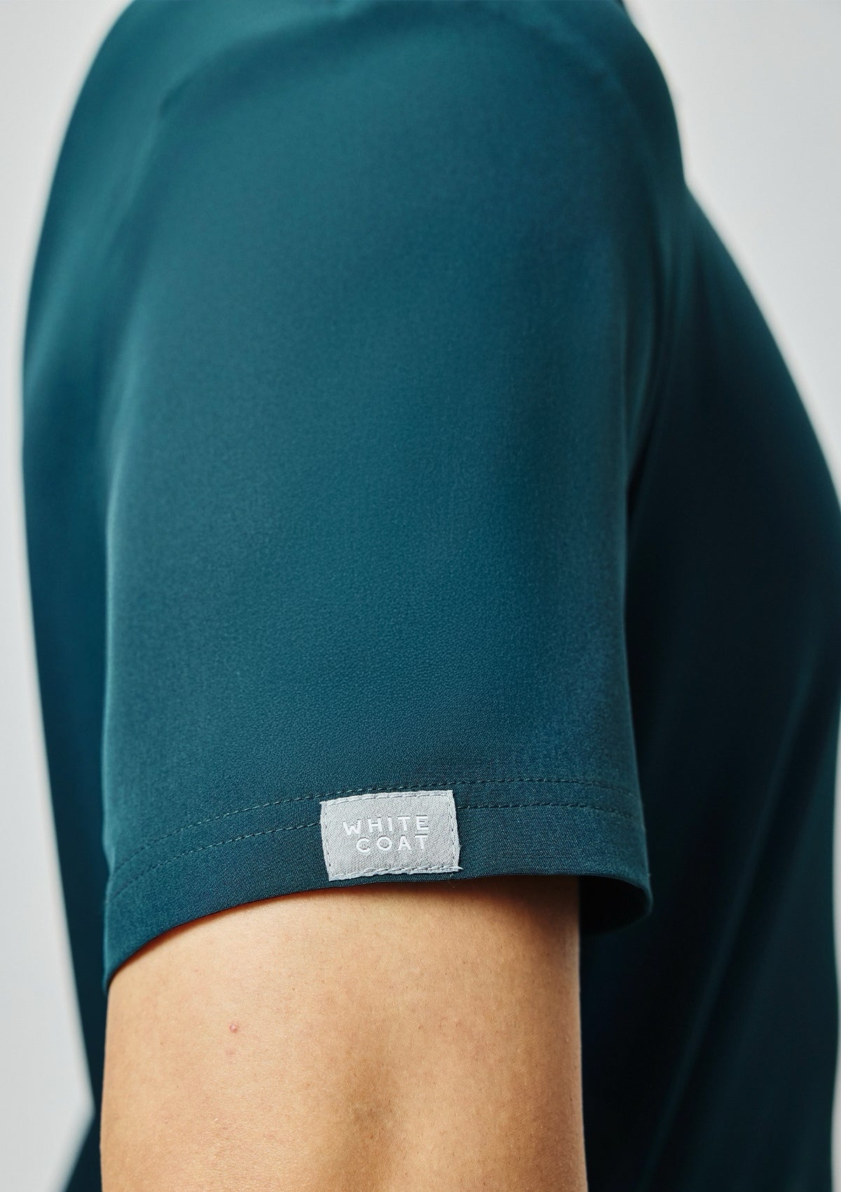 Zip-Up Polo MoveTech® Scrub Top - Men / Deep Teal